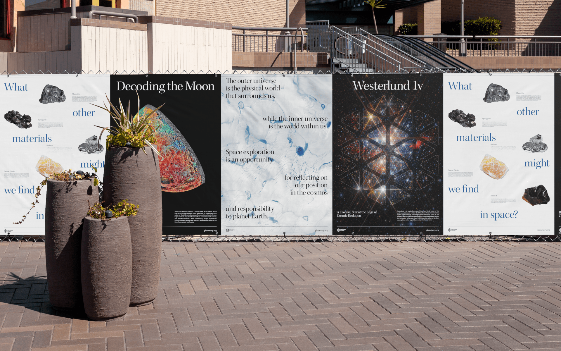 Planetary Society posters at Paseo Colorado